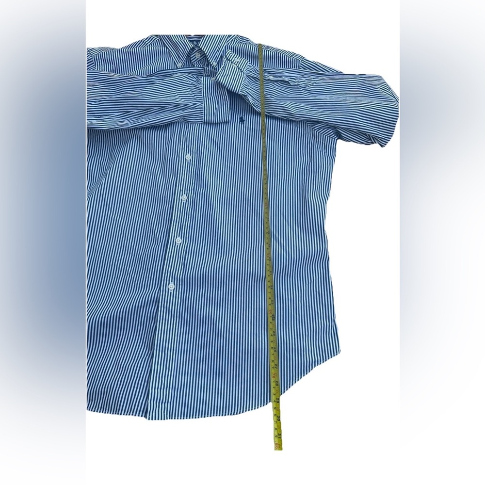 Ralph Lauren Blaire Long Sleeve Button-Up Blue Men's L Cotton Shirt (RN 41381) - Picture 6 of 9
